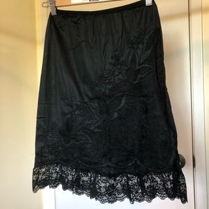 Black Lace Half Slip